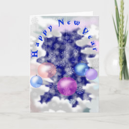 Cartão Placa de feliz ano novo para você