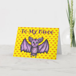 CARTÃO PLACA DE FERIADO NIECE HALLOWEEN HOLIDAY ORANGE PU