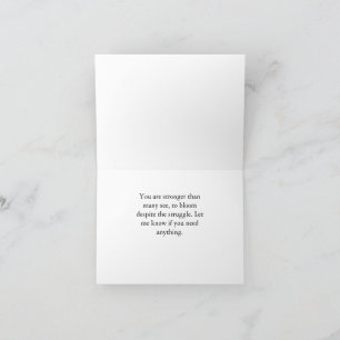 Cartão Placa de Flores Fierce