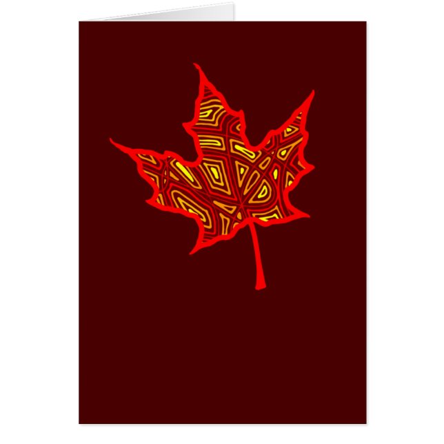 Cartão Placa de Folha de Fogo (Frente)