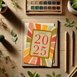 Cartão Placa de Formando Moderna para Diversão de Na moda