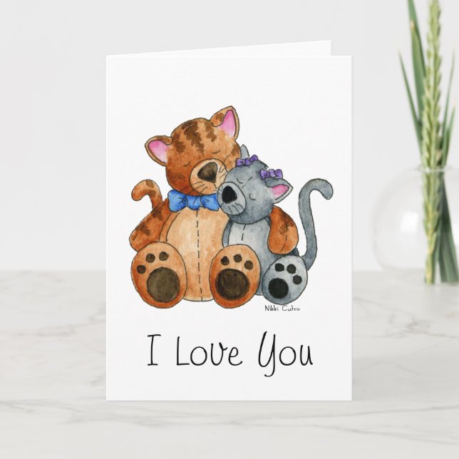 Cartão Placa de Gatinhos de charada (Frente)