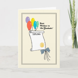 Cartão Placa de graduação do segundo grau