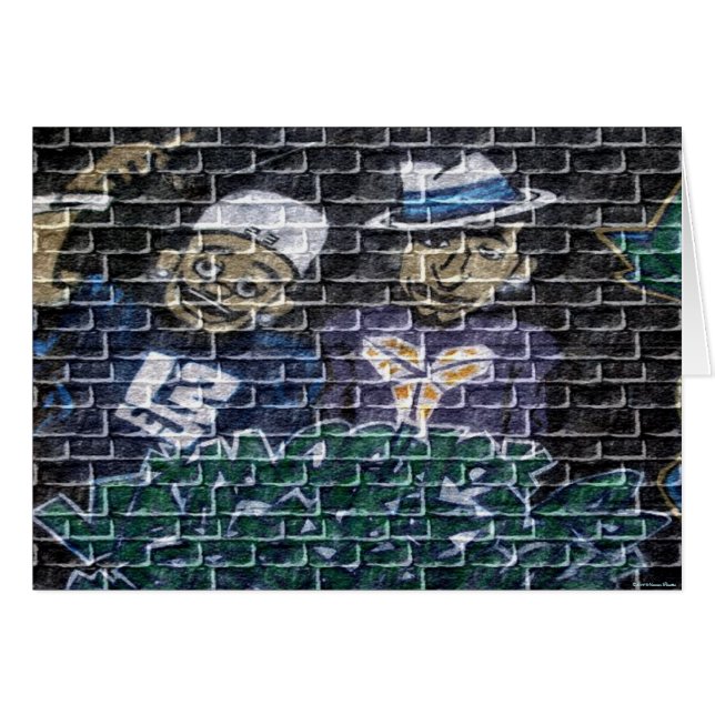 Cartão Placa de grafite (Frente Horizontal)