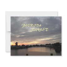 PLACA DE GREETING SUNSET FLORIDA