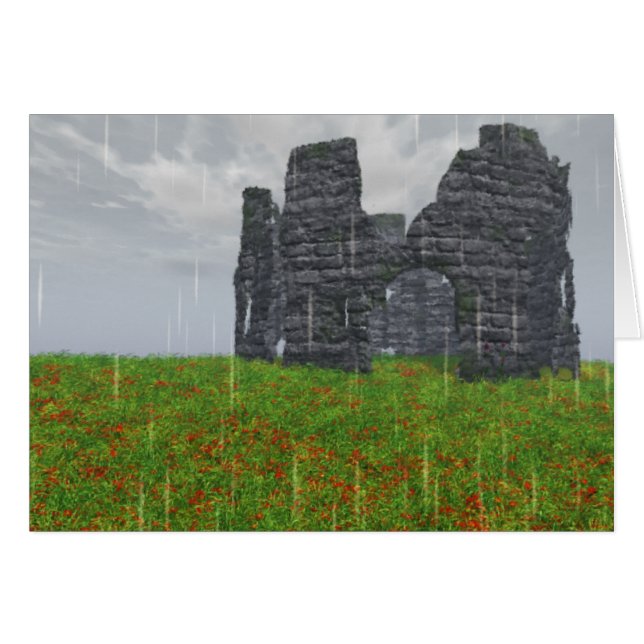 Cartão Placa de Greve Esquecida (Frente Horizontal)