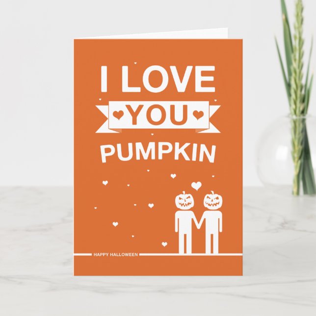 Cartão Placa de Halloween de Design não Hetero (Frente)