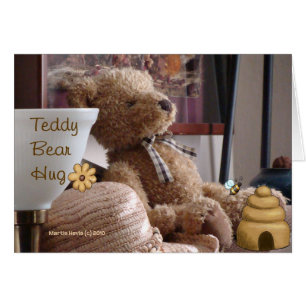 Cartão Placa de Hug (1) do Urso de Teddy