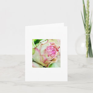 Cartão Placa de Impressão de Nota de Arte rosa