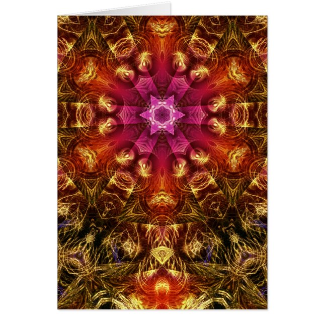 Cartão Placa de Inicialização do Ouro Leve Fractal (Frente)