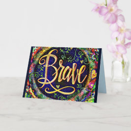Cartão Placa de Inspirivência de Palavra Simples Bonito e