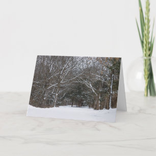Cartão Placa de inverno para o Painterly Rodoviário de N