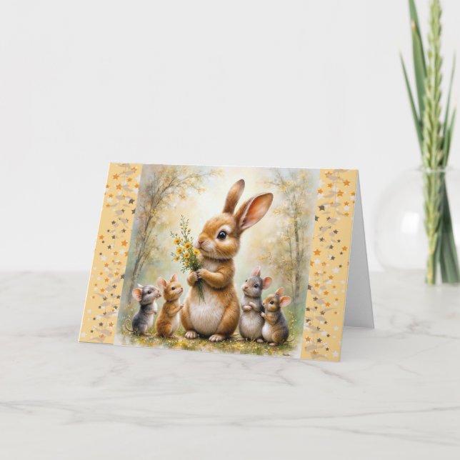 Cartão Placa de Lição de Botânica (Frente)