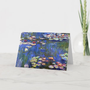 Cartão Placa de Lípilas de Água Monet