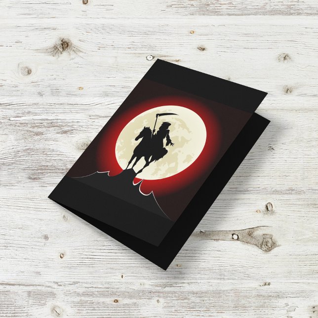 Cartão Placa de Lua Completa do Grim Reaper (Criador carregado)