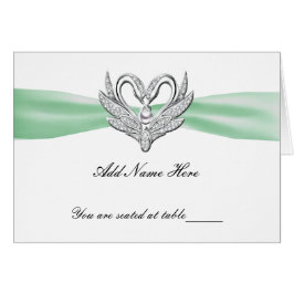 Cartão Placa de lugar de Mesa dobrada para as hastes prat