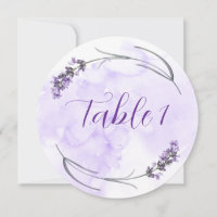 Placa de mesa de lavanda