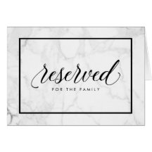 Placa de mesa reservada de mármore PixDezines
