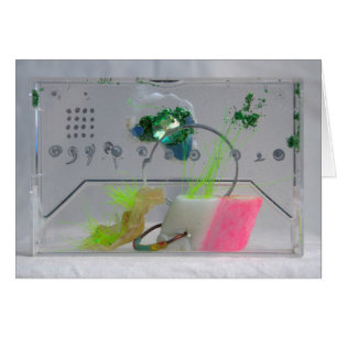 Cartão Placa de mídia mista Gem K7 1986 do geek