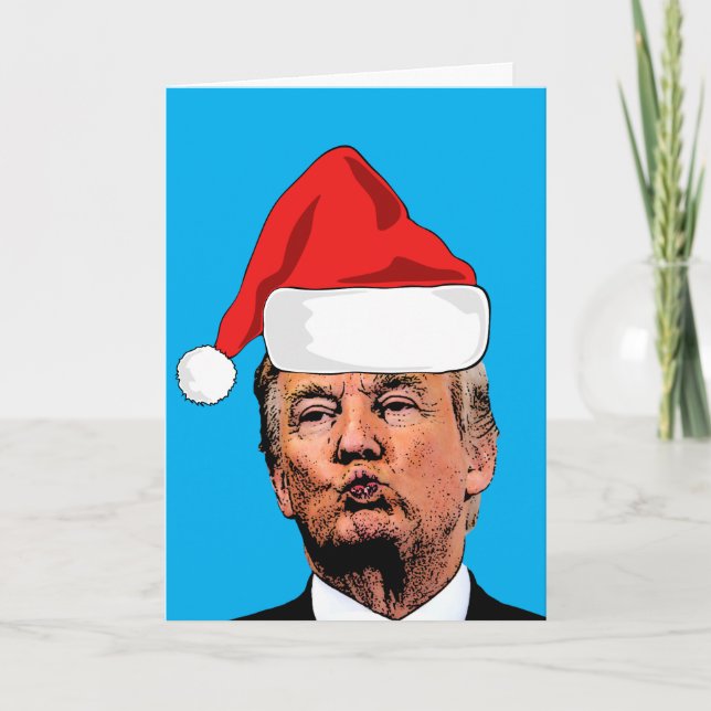 CARTÃO PLACA DE NATAL DE CHRISTMAS DE DONALD TRUMP 2024 (Frente)