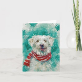 Cartão Placa de Natal de Impressão de Cachorro Misto AP43