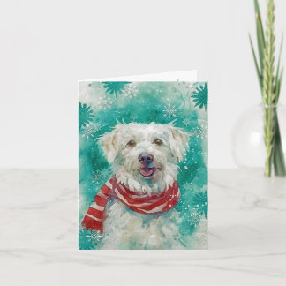 Cartão Placa de Natal de Impressão de Cachorro Misto AP43