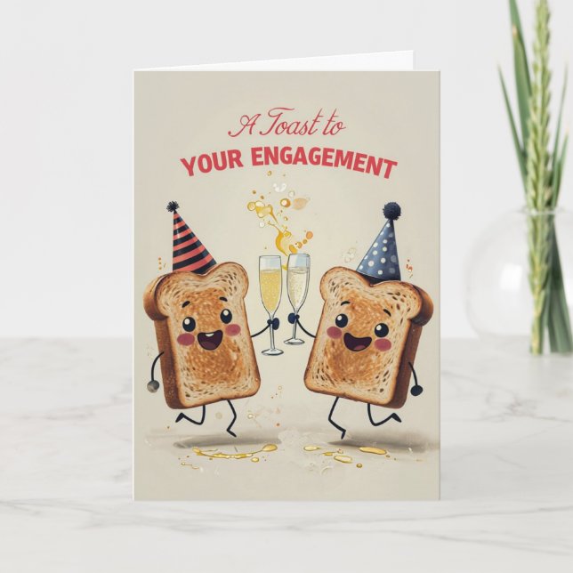 Cartão Placa de noivado (Frente)