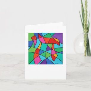 Cartão Placa de Nota Chai Mosaico 4 x 5.6