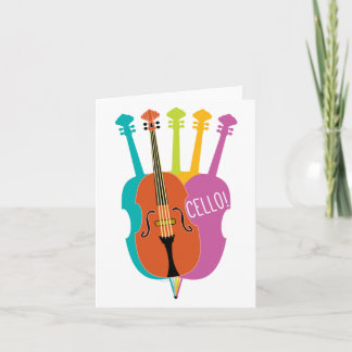 Cartão Placa de Nota Colorida de Instrumentos Musicais Ce