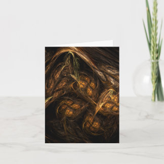 Cartão Placa de Nota de Abstrato de Arte Mãe Terra