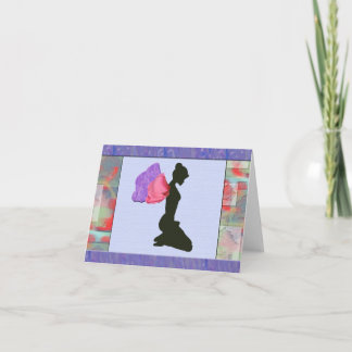 Cartão Placa de Nota de Fada com Dobradiça da Flor