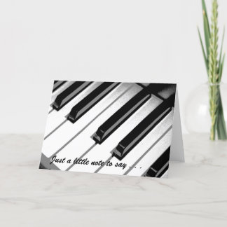 Cartão Placa de Nota de Música - Dentro Vazio