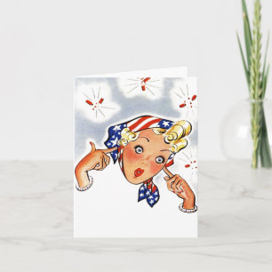 Cartão Placa de Nota de Vazio de Gráfico de Firecrackers 