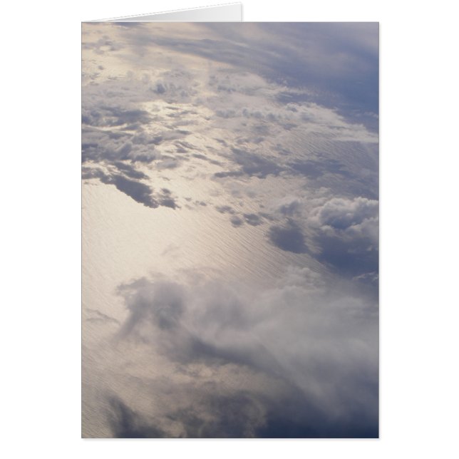 Cartão Placa de Nota de Vazio de Nuvens (Design 1) (Frente)