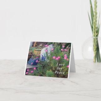 Cartão Placa de Nota de Vazio Flores