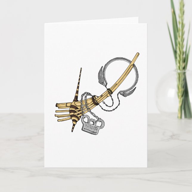 Cartão Placa de Nota de Vazio Hmong (Frente)