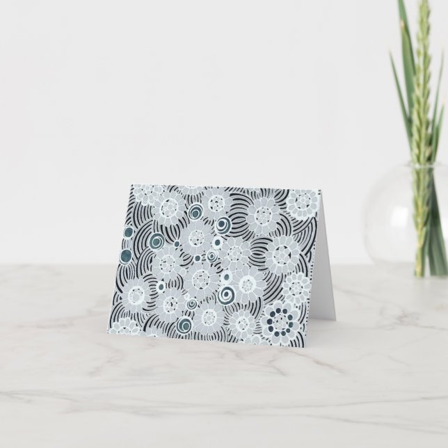 Cartão Placa de Nota de Vazio Leliza Design (Frente)