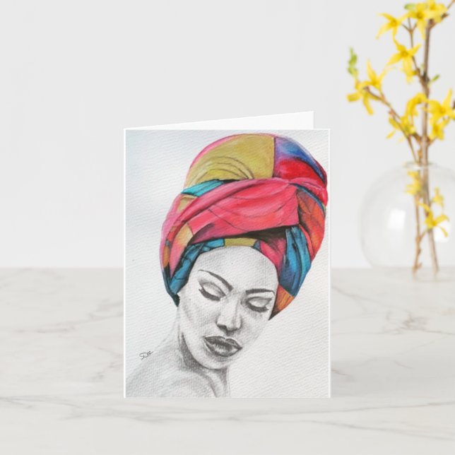 Cartão Placa de Nota de Vazio QUEENIFICENTE (Flor Amarela)