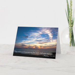 Cartão Placa De Nota Do Psalms 119