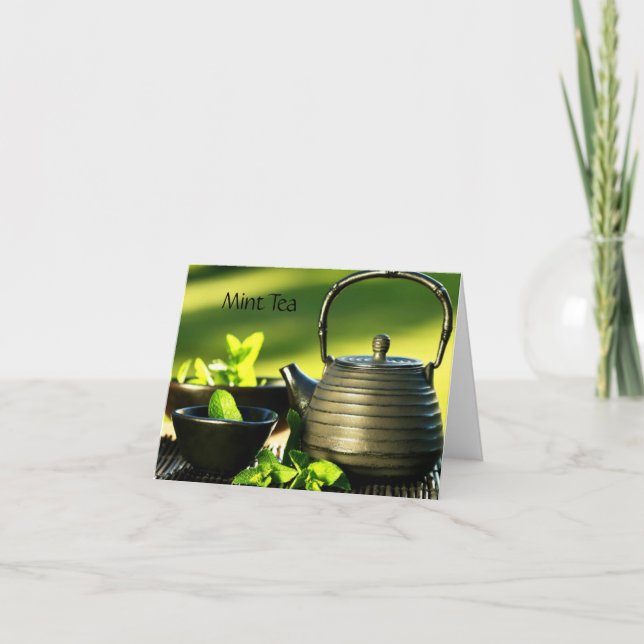 Cartão Placa de Nota do Tea Drinker (Frente)
