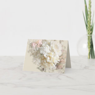 Cartão Placa de Nota Floral de Pastel