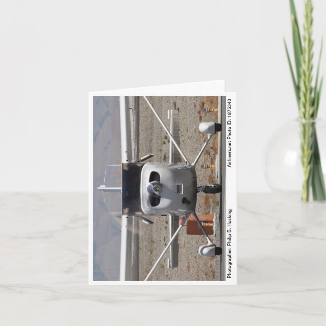 Cartão Placa de Nota Fotográfica Cessna 172 Skyhawk SP 20 (Frente)