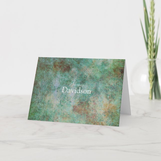 Cartão Placa de Nota Moderna Granite (Frente)