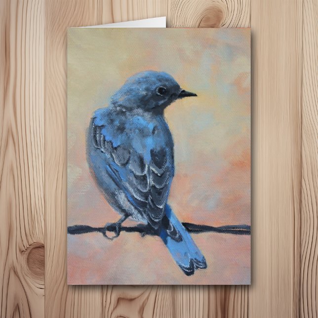 Cartão Placa de Ocasião Montanha Bluebird Fine Art (Criador carregado)