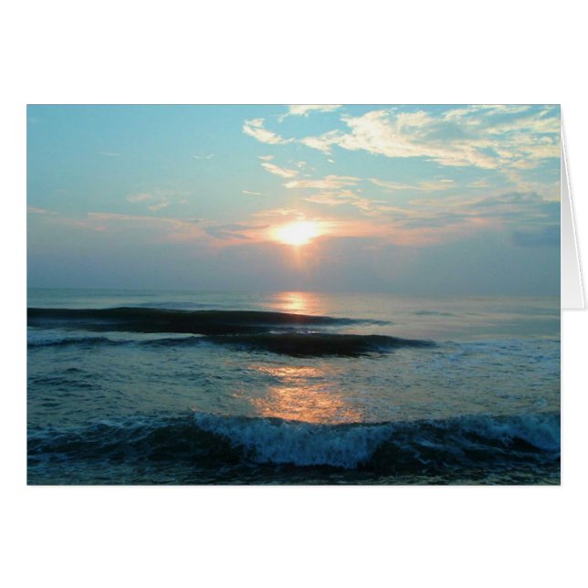Cartão Placa de oceano OBX 5x7 (Frente Horizontal)