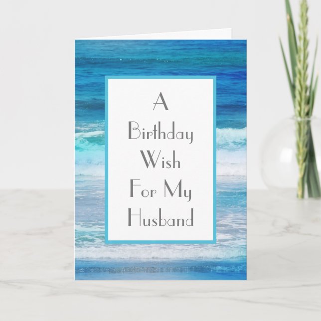 Cartão Placa de Ondas de Aquarela (Frente)