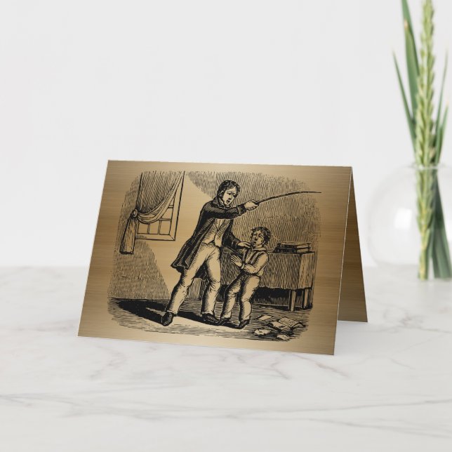 Cartão Placa de Pai Engraçado com Alternativo Incorreto (Frente)