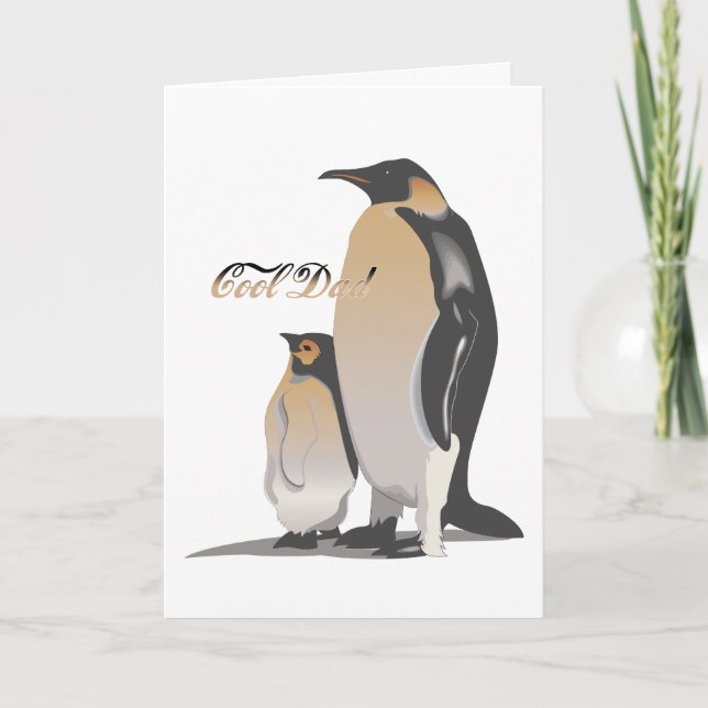 Cartão Placa de Pai legal (Frente)