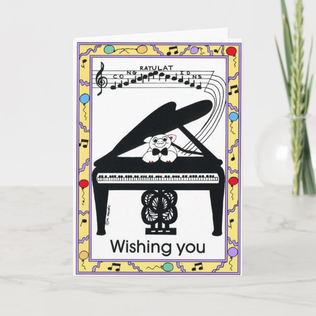 Cartão Placa de parabéns (Frente)