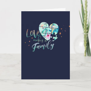 Cartão placa de parabéns de adoção